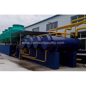 Condensor of rendering plant